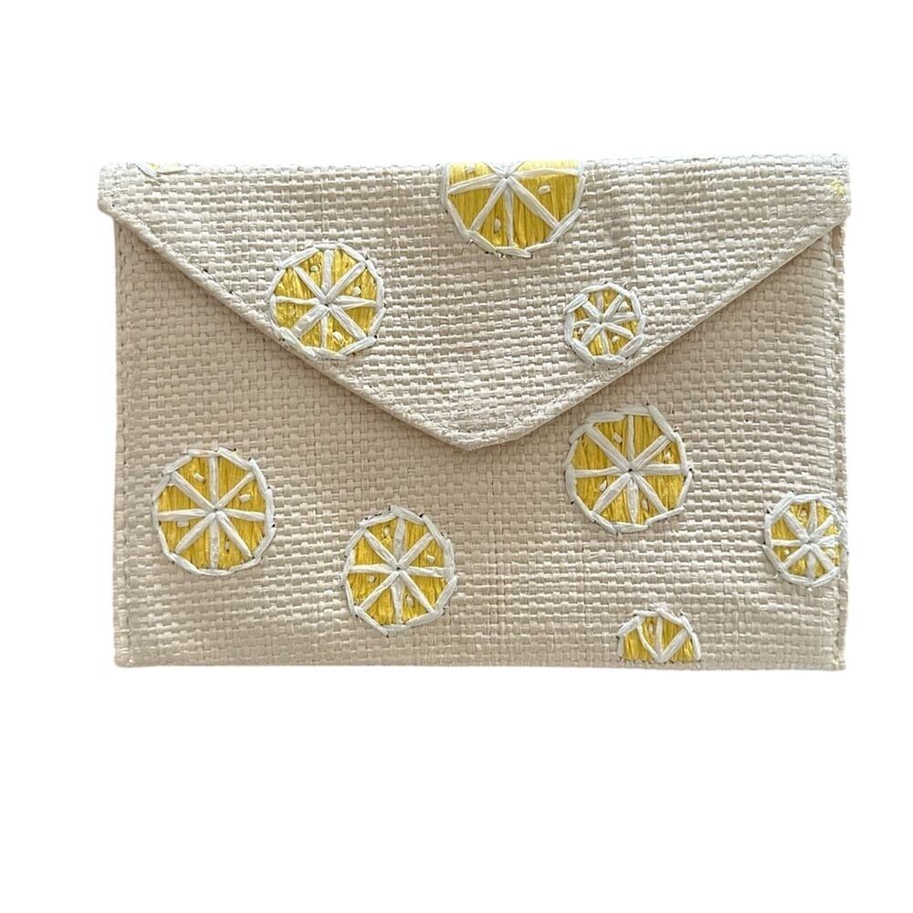 Clements Ribeiro Pop Lemon Embroidered Envelope Clutch - Picture 7 of 7